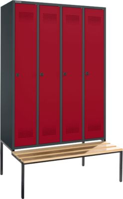 Armoire métallique de stockage en style vestiaire avec 2 portes, classeur à  dossier, accessoires de loisirs