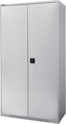 Schäfer Shop Genius Schwerlastschrank FS, Stahlblech, B 1055 x T 520 x H 1950 mm, 5 OH, weissalu, bis 1000 kg