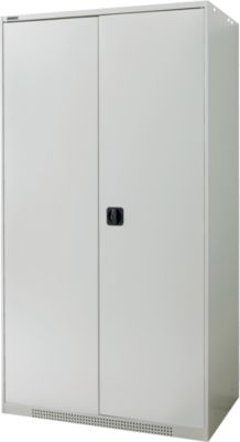 Schäfer Shop Genius Schwerlastschrank FS, Stahlblech, B 1055 x T 620 x H 1950 mm, 5 OH, lichtgrau, bis 1000 kg