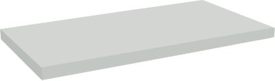 Schäfer Shop Pure Ablegeboden für manuell höhenverstellbare Arbeitstische AST31, Spanplatte, Stärke 25 mm, bis 30 kg, B 740 x T 365 x H 55 mm, lichtgrau