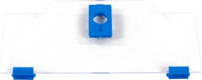 Schäfer Shop Pure Cover niedrig für Eurobox Serie Economy 400 x 300 mit offener Front, Kunststoff, blau