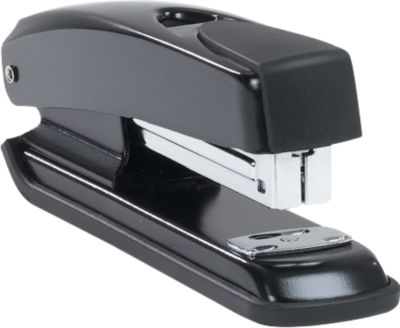 Schäfer Shop Pure Heftgerät HS 5657, bis 20 Blatt, Ladekapazität 100 Klammern Typ 24/6 und 150 Klammern Typ 26/6, schwarz