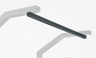 Schäfer Shop Pure Laufschiene für AST31 Tischaufbau mit H 1615 mm, bis 25 kg, B 750 x T 30 x H 30 mm, Stahl, anthrazitgrau