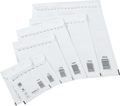 Schäfer Shop Pure Luftpolstertasche, weiß, 10 St., 150x215 mm/170x225 mm