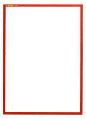 Schäfer Shop Pure Magnetrahmen SSI Standard, DIN A3, rot, 5 Stück