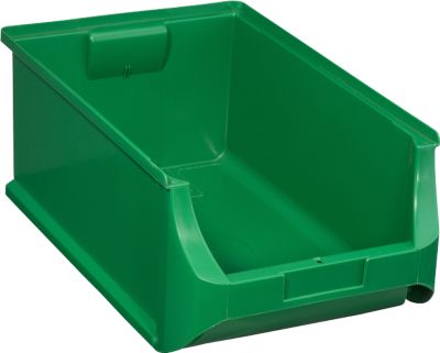 Schäfer Shop Pure Sichtlagerkasten Serie Base 5, PP, B 310 x T 500 x H 200 mm, 23 l, grün, 6 Stück