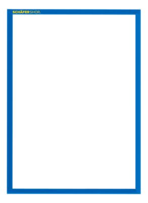 Schäfer Shop Pure SSI Magnetrahmen Standard, DIN A4 Hochformat, 5 Stück, blau