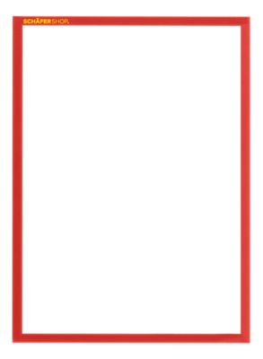 Schäfer Shop Pure SSI Magnetrahmen Standard, DIN A4 Hochformat, 5 Stück, rot