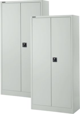 Schäfer Shop Pure Universalschrank 2er-Set, Stahl, abschließbar, 950 x 400 x 1935 mm, 5 OH