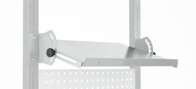 Schäfer Shop Pure Verstellboden für AST31 Tischaufbau, bis 30 kg, B 750 x T 400 x H 120 mm, Stahl, lichtgrau