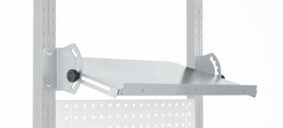 Schäfer Shop Pure Verstellboden für AST31 Tischaufbau, bis 30 kg, B 750 x T 400 x H 120 mm, Stahl, weissaluminium