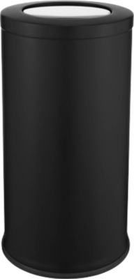Schäfer Shop Select Abfalleimer mit Schwingdeckel, 68 l, Stahlblech, schwarz