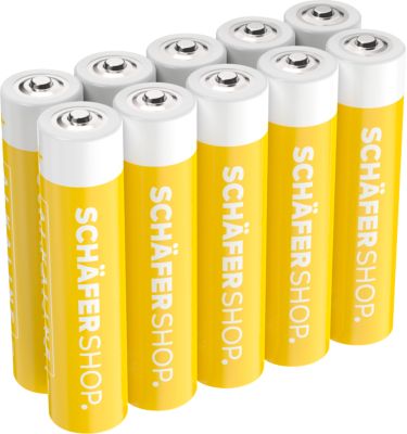 Schäfer Shop Select Alkaline-Batterien, Micro AAA, 1,5 Volt, 10 Stück