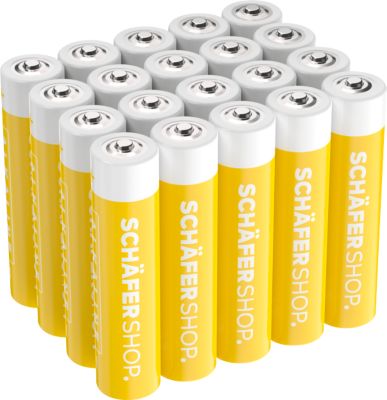 Schäfer Shop Select Alkaline-Batterien, Micro AAA, 1,5 Volt, 20 Stück