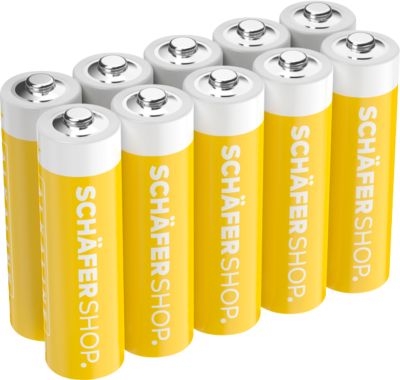 Schäfer Shop Select Alkaline-Batterien, Mignon AA, 1,5 Volt, 10 Stück