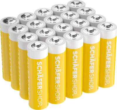 Schäfer Shop Select Alkaline-Batterien, Mignon AA, 1,5 Volt, 20 Stück