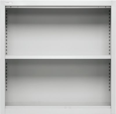Schäfer Shop Select Aufsatzregal MS, 2 OH, B 800 x T 400 x H 800 mm, Stahlblech, Lichtgrau