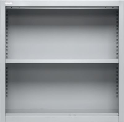 Schäfer Shop Select Aufsatzregal MS, 2 OH, B 800 x T 400 x H 800 mm, Stahlblech, Weißaluminium