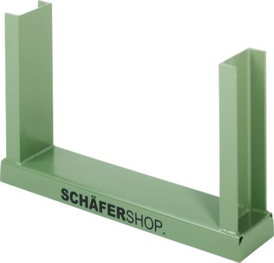 Schäfer Shop Select Cadre d'empilage, L 1210 x l 160 x H 520 mm, vert réséda RAL 6011, jusqu'à 1500 kg
