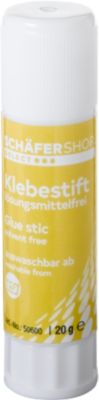 Schäfer Shop Select Klebestift, 20 Gramm, lösungsmittelfrei, geruchsarm, auswaschbar, transparent