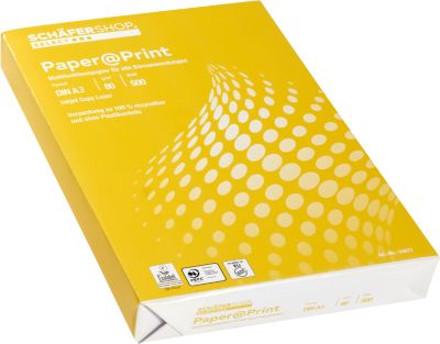 Schäfer Shop Select Kopierpapier Paper@Print, DIN A3, 80 g/m², weiß, 1 Paket = 500 Blatt