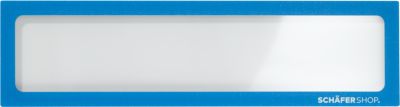 Schäfer Shop Select Magnetrahmen, für Überschriften (DIN A5 quer/ DIN A4), UV-beständige PET-Folie, blau, 4 Stück