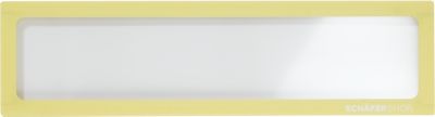Schäfer Shop Select Magnetrahmen, für Überschriften (DINA5 quer/ DIN A4), UV-beständige PET-Folie, gelb, 4 Stück