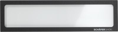 Schäfer Shop Select Magnetrahmen, für Überschriften im A5 Querformat/A4 Hochformat, UV-beständige PET-Folie, schwarz, 4 Stück