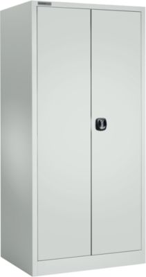 Schäfer Shop Select Materialschrank MSI 2509, 5 OH, 4 Zwischenböden, Zylinderschloss, B 950 x T 500 x H 1935 mm, lichtgrau RAL 7035/lichtgrau RAL 7035