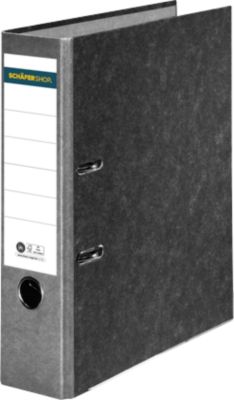 Schäfer Shop Select Ordner, DIN A4, Rückenbreite 80 mm, 20 Stück, grau