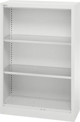 Schäfer Shop Select Regalschrank MS, 3 OH, B 800 x T 400 x H 1215 mm, Stahlblech, Lichtgrau