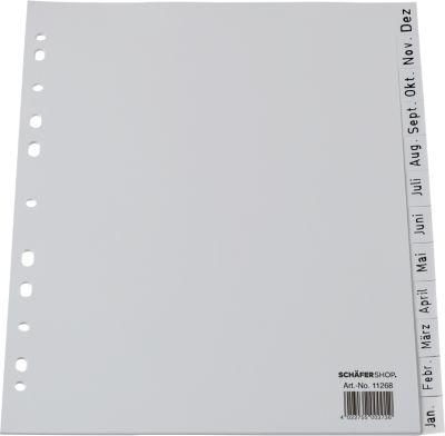 Schäfer Shop Select Rücklaufendes PP-Register, Kalender Dez.-Jan.