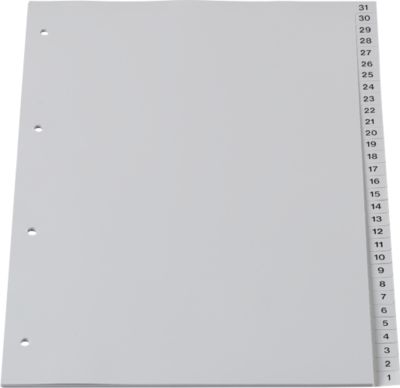 Schäfer Shop Select Rücklaufendes PP-Register, Zahlen 31-1