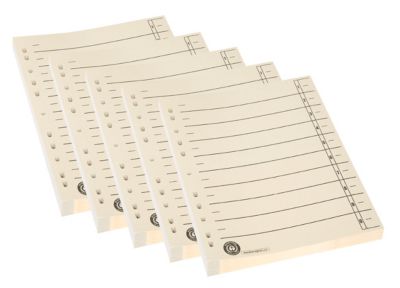 Schäfer Shop Select Trennblätter, DIN A4-Format, Linienaufdruck, mit Lochrand-Verstärkung, 500 Stück