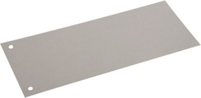 Schäfer Shop Select Trennstreifen, 2-fach-Lochung, bedruckbar, 100 Stück, B 240 x H 105 mm, Karton, grau