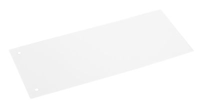 Schäfer Shop Select Trennstreifen, 2-fach-Lochung, bedruckbar, 100 Stück, B 240 x H 105 mm, Karton, weiß