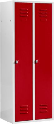 Schäfer Shop Select Vestiaire, avec 2 compartiments, serrure à came batteuse, porte rouge