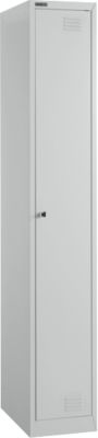 Schäfer Shop Vestiaire Select, 1 compartiment, 1 porte, 4 tablettes, L 300 x P 457 x H 1800 mm, tôle fine de qualité, verrouillable