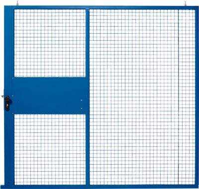 Schiebetor, für Gittertrennwandsystem, B 2238 x H 2110 mm, blau