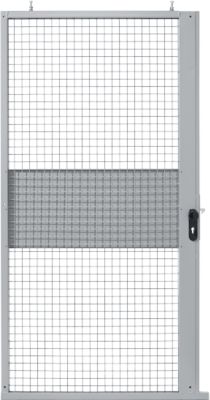 Schiebetür, für Gittertrennwandsystem, B 1110 x H 2110 mm, hellsilber
