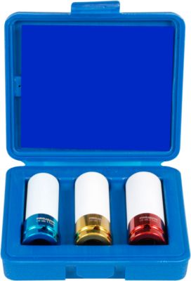 Schlag-Steckschlüssel-Set Projahn, f. Leichtmetallfelgen, metrisch, 12,5 1/2", ø 17-21 mm