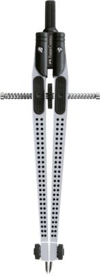 Schnellverstell-Zirkel Faber-Castell GRIP, mit rutschfester Nadel-/Minenklemmung