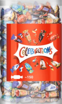 Schokolade Celebrations, Mars®/Snickers®/Bounty®/Milkyway®/Twix®/Dove®/Dove® Caramel/Maltesers® Teasers, 1,435 kg