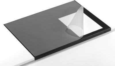 Schreibunterlage m. Kantenschutz, schwarz