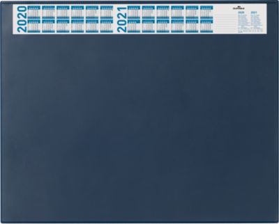 Schreibunterlage mit Kalender, blau