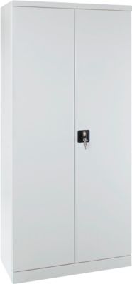 Schubladenschrank ADB, 27 Schubladen, 3 Ablageböden, 2-Punkt-Verriegelung, Stahl, B 800 x T 410 x H 1790 mm, lichtgrau RAL 7035