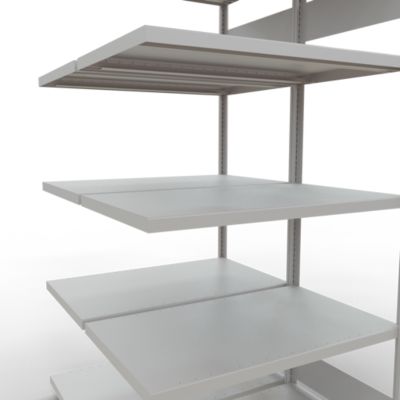 SCHULTE Lagertechnik - Dubbel legbordstelling. Type 250 kg - 2000x1000x2x600 mm, 10 schappen