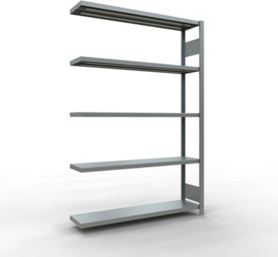 SCHULTE Lagertechnik Fachbodenregal - Stecksystem MULTIplus 250 Anbauregal - 2000x1300x300 mm, Typ 250 kg
