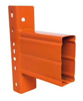 Schulte Lagertechnik LNS-DUO stijlenpaar, dikte 1,5 mm, D 50 x H 80 mm, travee breedte 950 mm, max. belasting 2595 kg/stijlenpaar, oranje