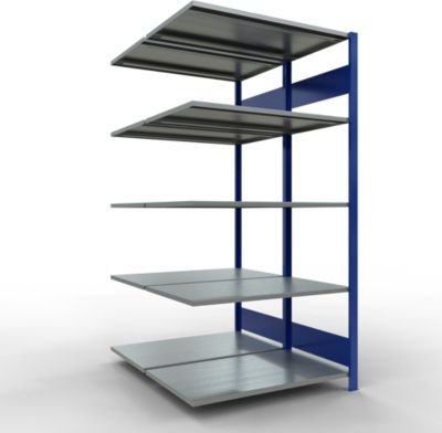 SCHULTE Lagertechnik - Rayonnage double emboîtable Modèle 150 - 2000x1000x2x600 mm 2x5 tablettes